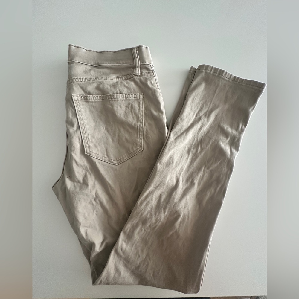 Uniqlo Khaki Cotton-Blend Trousers